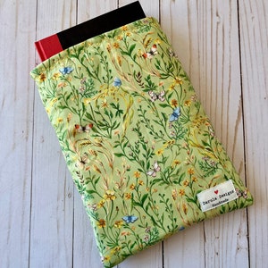 Cottagecore Meadow Booksleeve | Book Sleeve | Book Pouch | Book Cover | Padded Book Sleeve | Book Protector