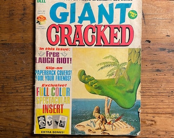 Vintage 1970s Cracked Magazine | Giant Cracked 10th Annual Best of Collection | Classic Humor Magazine with 70s Political Cultural Humor