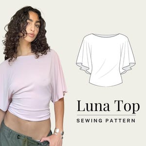 Patrón de costura para top Luna