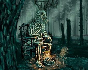 Seated Wendigo poster