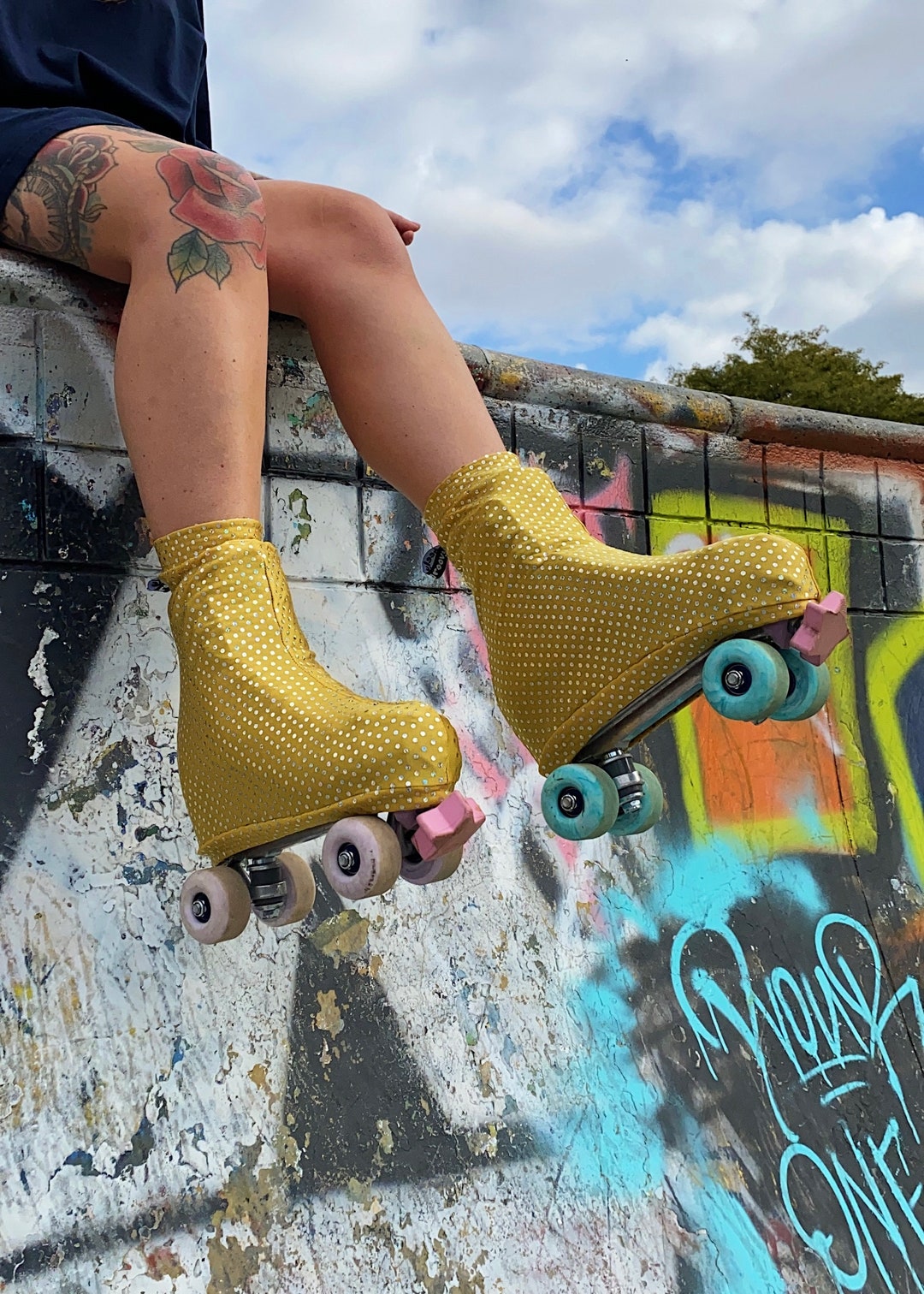 Groovy Roller Skate Covers Roller Skate Accessories Etsy