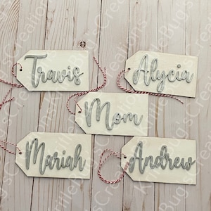 Gift Tag File For Lasers, Cricut, Silhouette, Glowforge.