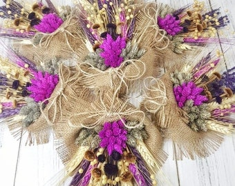 Dried Bouquet Dried Flower Bouguet Christmas Decoration Wedding/ Guest Gifts Boho Pampas Grass / Lagurus