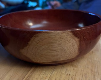 2-Beautiful 5” wooden bowls, look handmade, wood is gorgeous