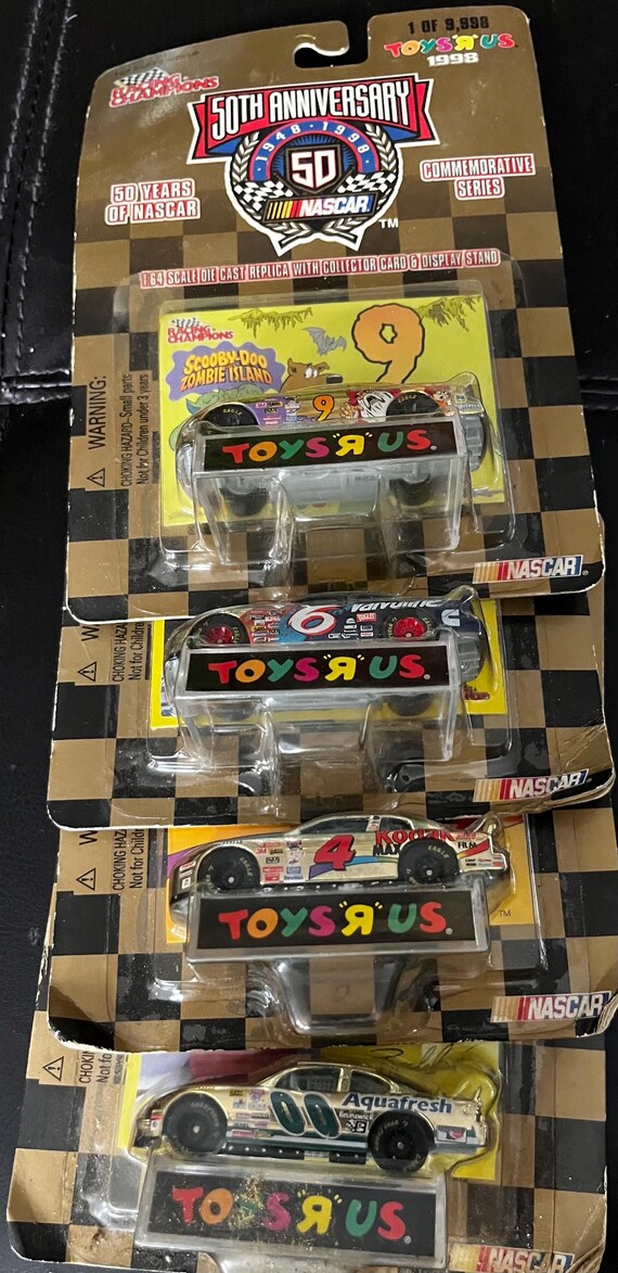 Nascar Racing Champions-24k Gold Plated 50th Anniversary-4 Cars