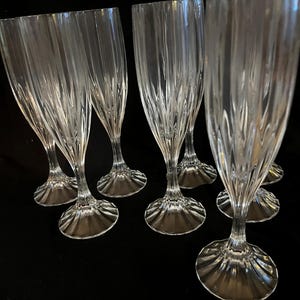 Mikasa PARK LANE-Vintage-Crystal-Stemmed Champagne Flute/Toasting Glasses