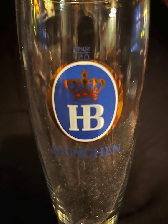 HB Hofbräuhaus-Las Vegas Bierglas-24,5 cm hoch-Deutsches Gebräu SOHM 0,5L