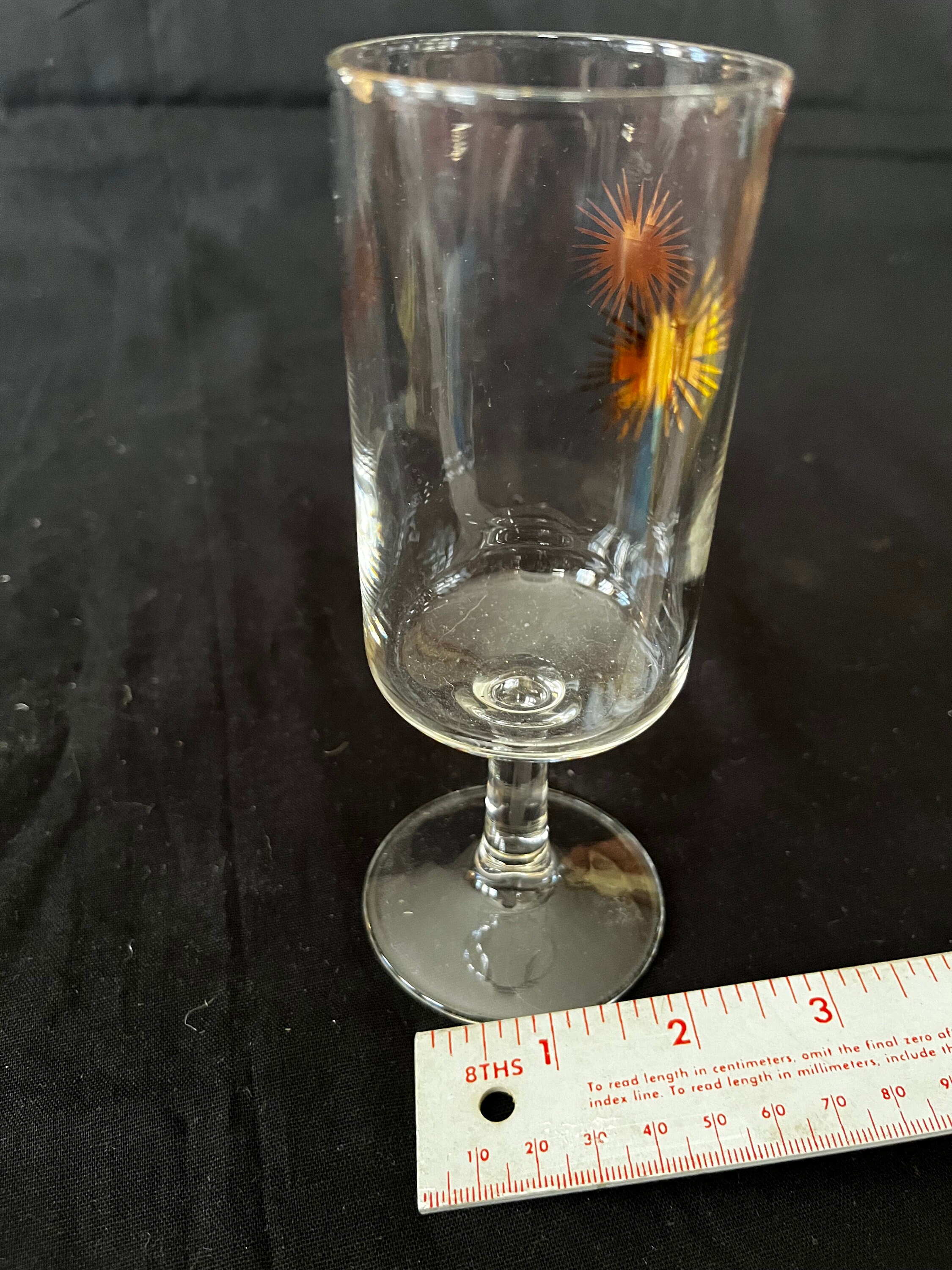 Mcm Star Pattern MCM Gold Starburst Pattern 6.5” Bar Glass 60s Vintage-only 1 Left! - Etsy