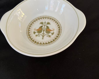 Noritake Hermitage Small Round Bowl -1960s-1970s Bird Pattern China