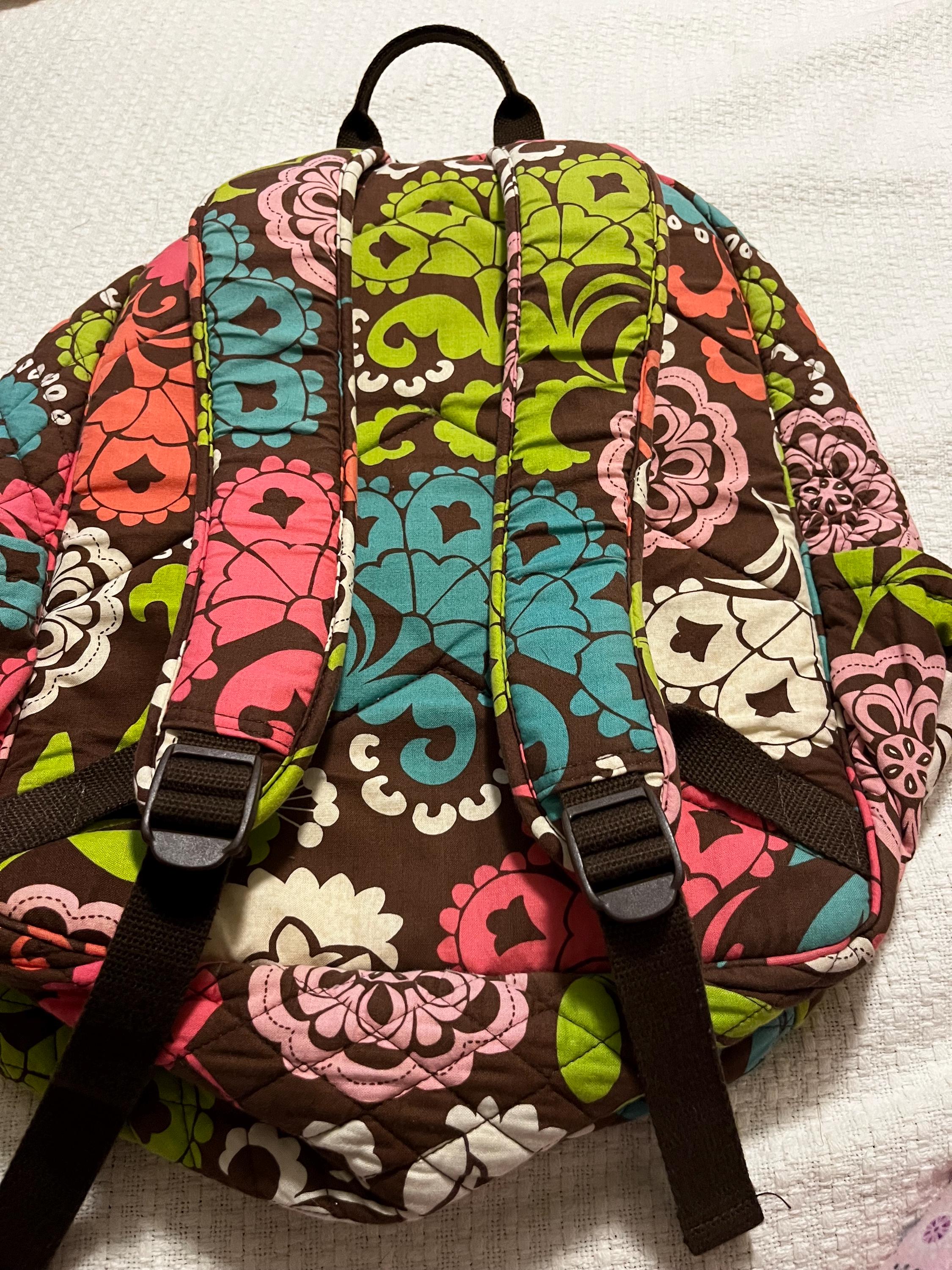 Vera Bradley Floral Mini Backpack - Brown Multi Small Banbury Backpack - Cotton | Vera Bradley main image 2
