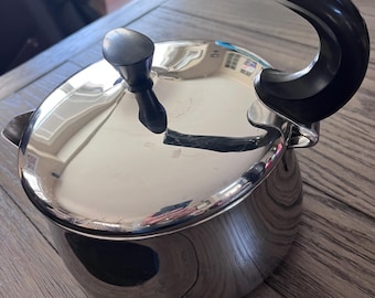 Farberware-Vintage Teapot-w/MCM Lid-Made In Bronx NY USA