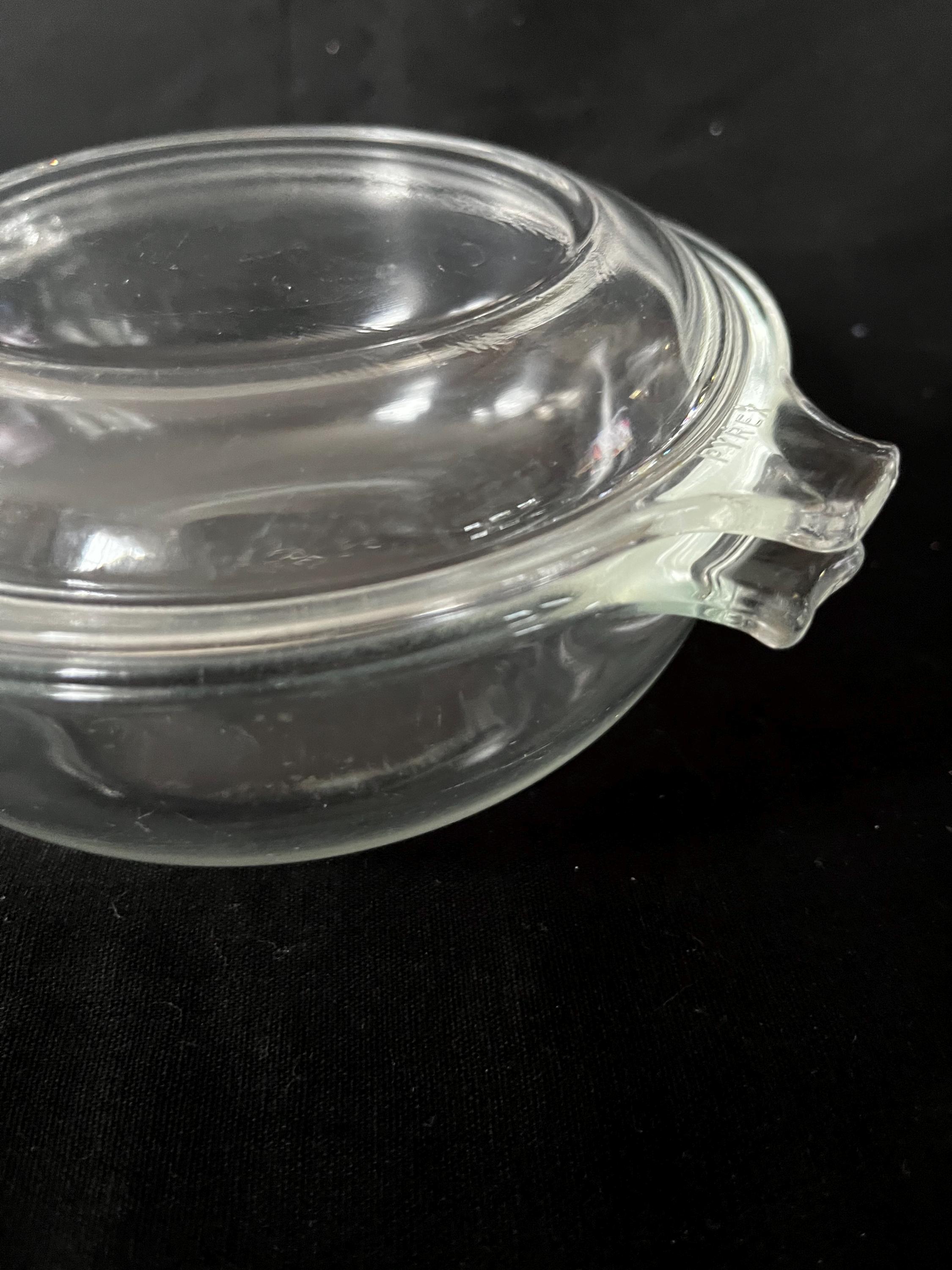 Pyrex Vintage-019-20oz. Glass Casserole Dish W/lid/tab Handles 681-C-35 ...