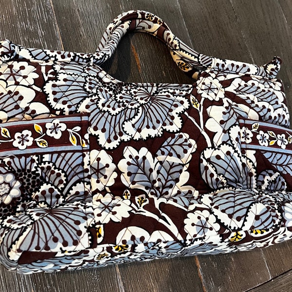 Vera Bradley-Slate Blooms-Gabby Purse/Handbag Tote 11x14”