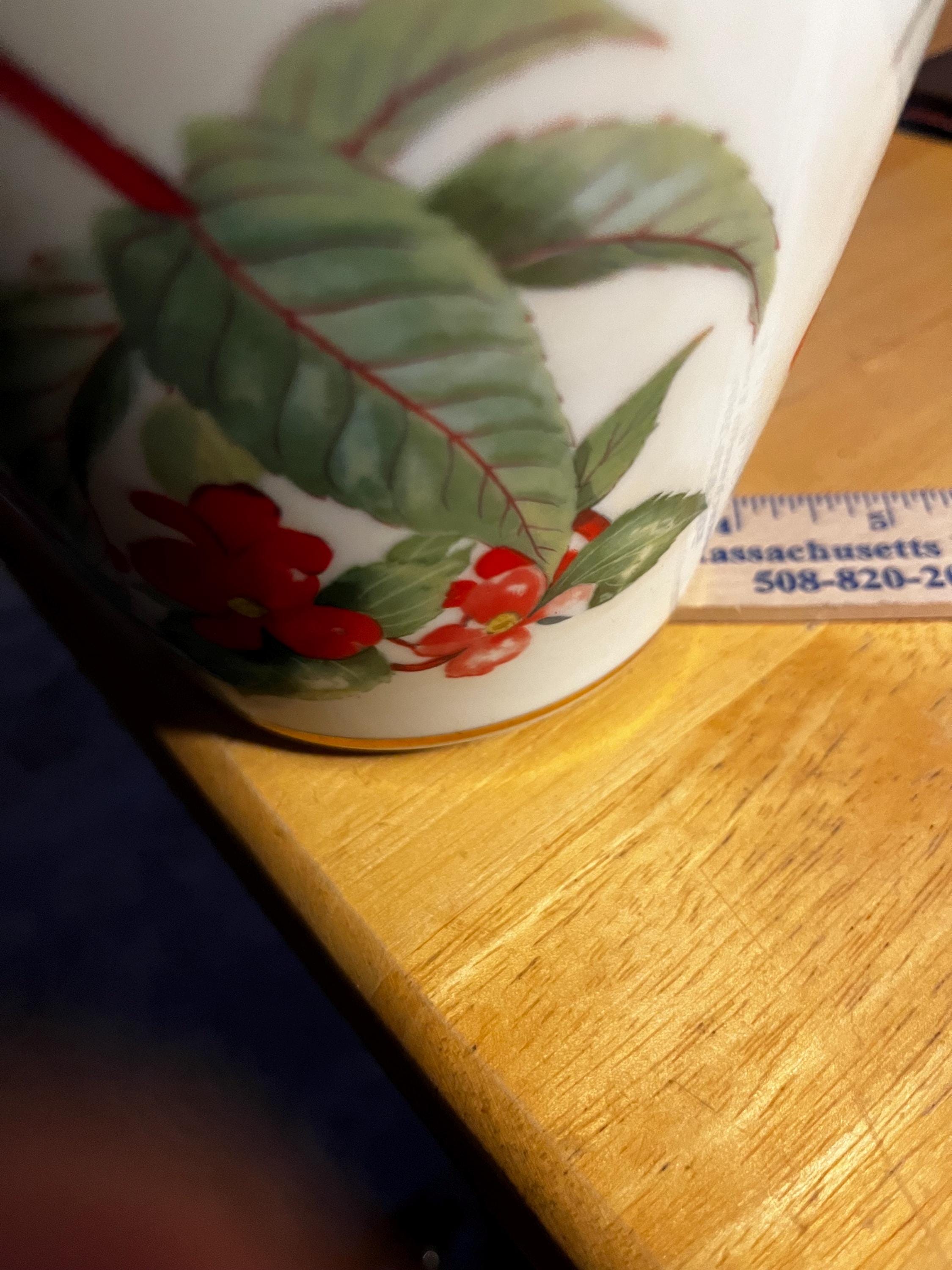 Franklin Porcelain “the Garden Bird Vase” by Basil Ede-limited