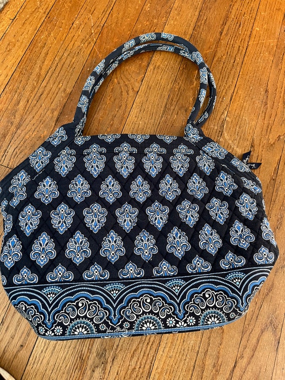 Vera Bradley Angle Tote Bag in "Calypso Blue" Pat… - image 8