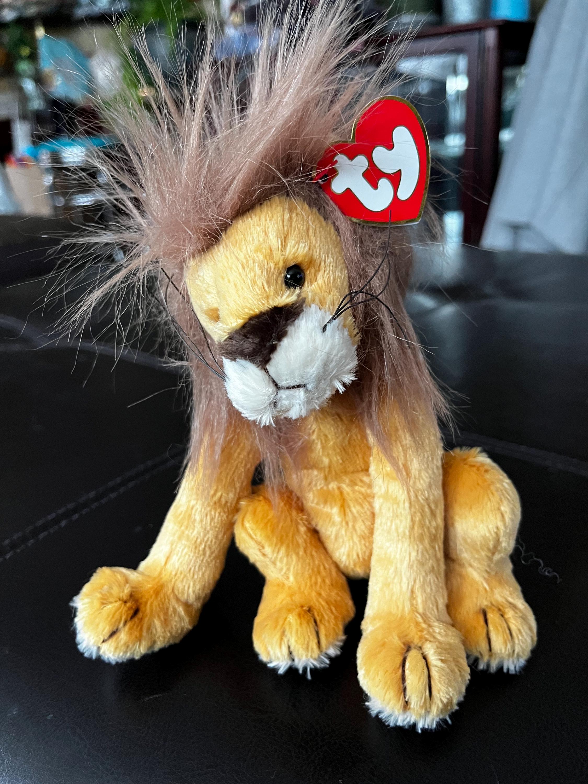 Ty-beanie Babies-kingston-“king of Hearts” Lion- 1993-attic