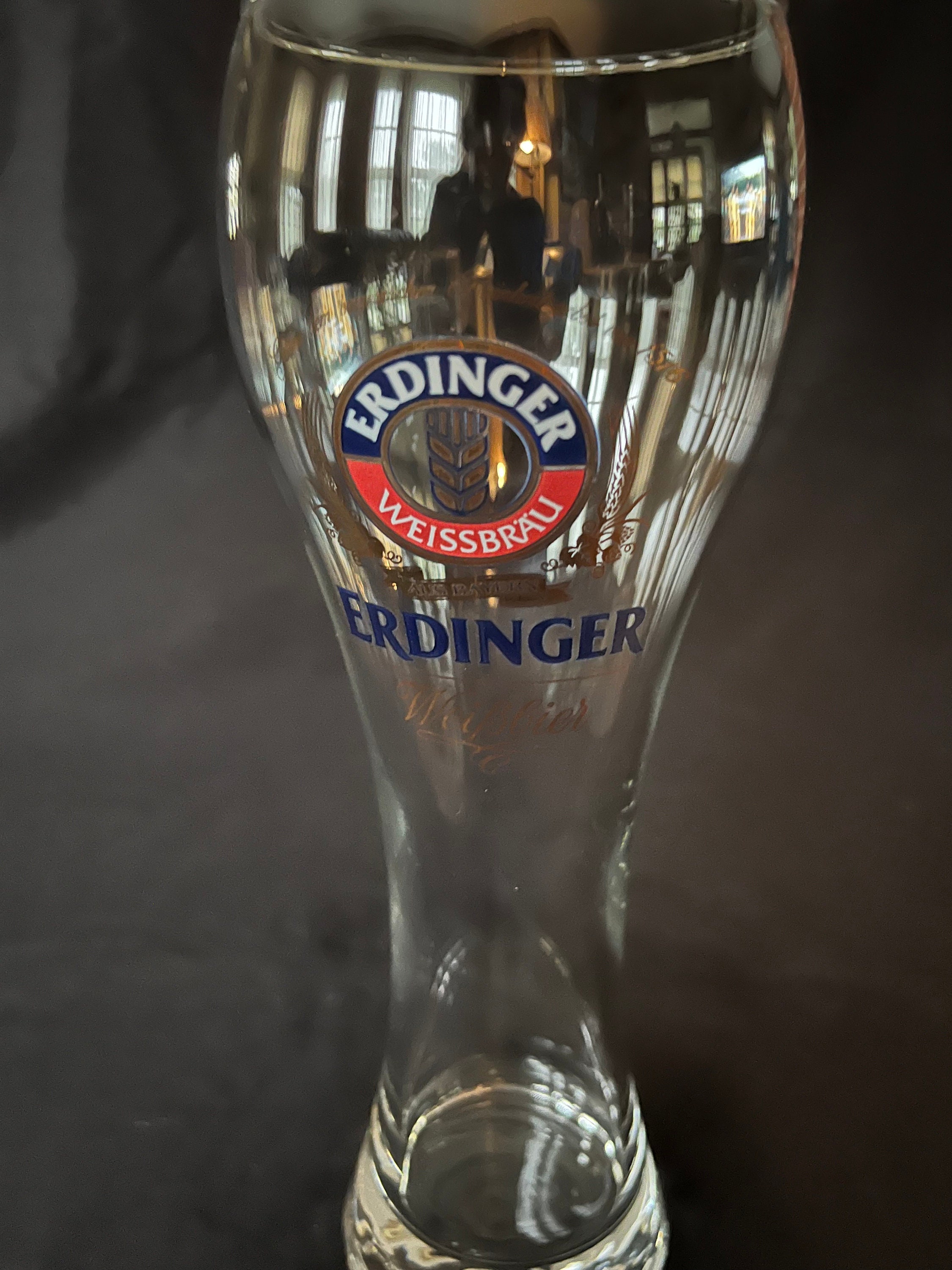 Erdinger Weissbrau Weibbier .5L Blue/gold/red Beer Glass - Etsy
