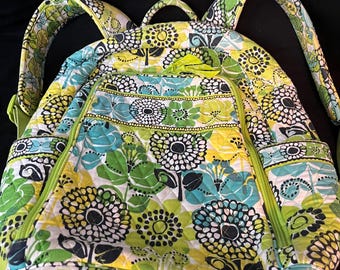 Vera Bradley Bright Floral Backpack or Diaper Bag Vera Bradley Paradise Bright Coral Cooler Backpack | Brazos Mall main image 4