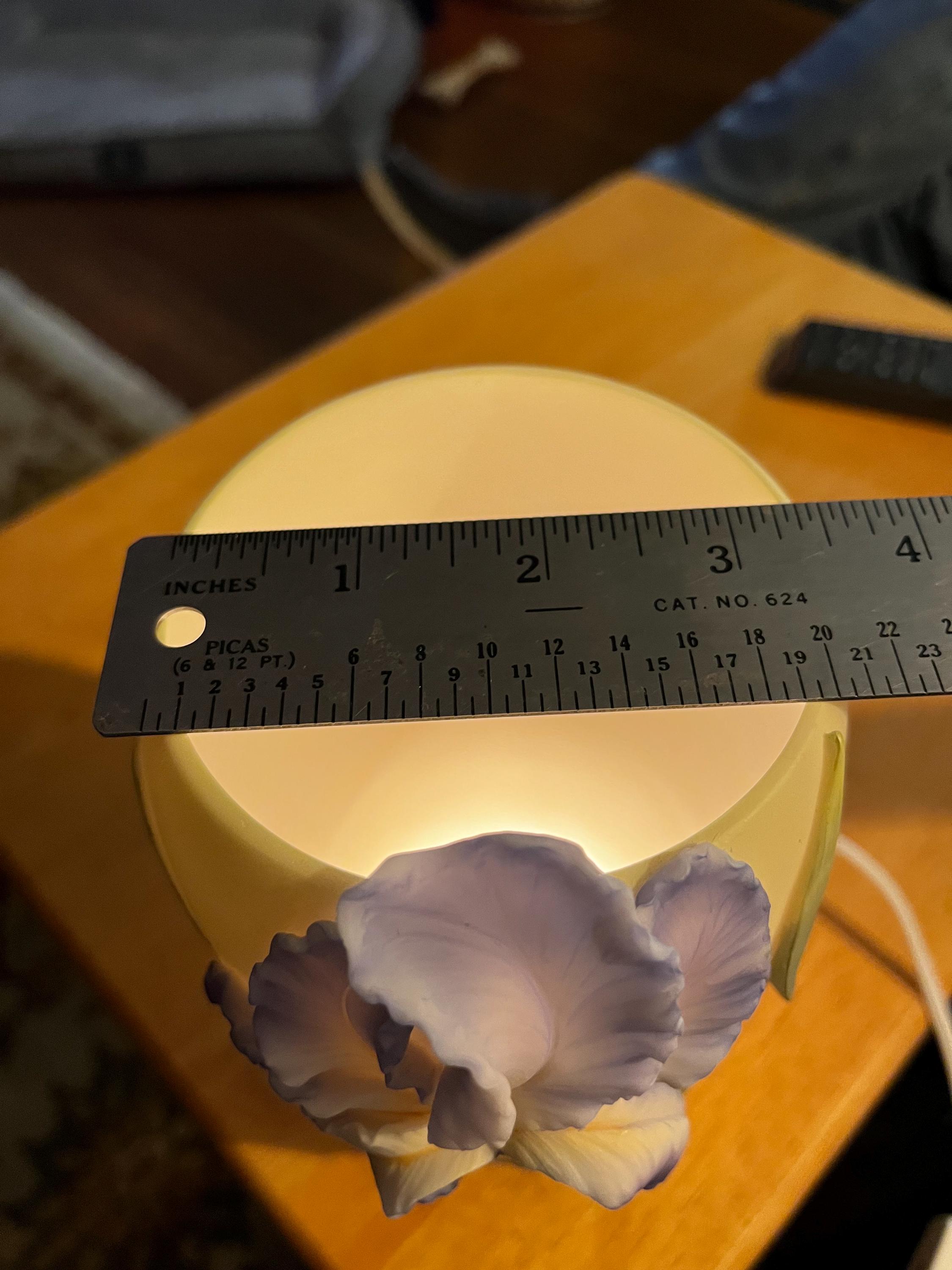 Ibis & Orchid Design, Inc. Beautiful Iris W/ Greenery Lamp - Etsy