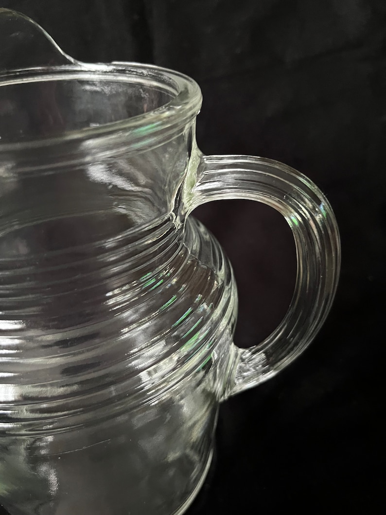 Vintage Heavy Glass Pitchernull