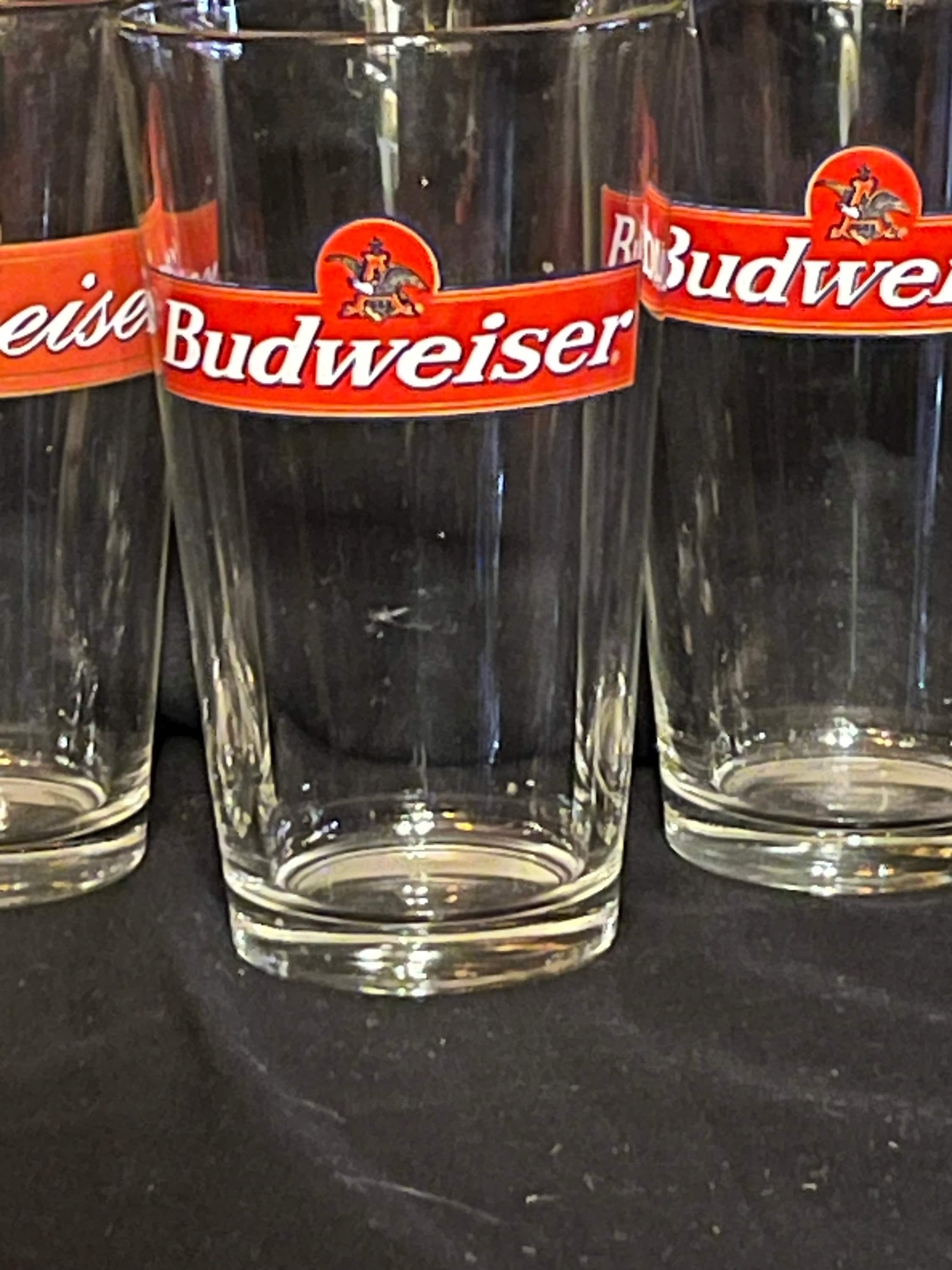 Budweiser Beer Pint Glasses Anheuserbusch Beer Glass/barware Etsy