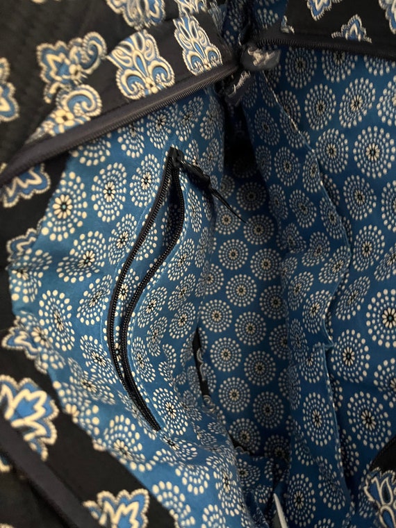 Vera Bradley Angle Tote Bag in "Calypso Blue" Pat… - image 2