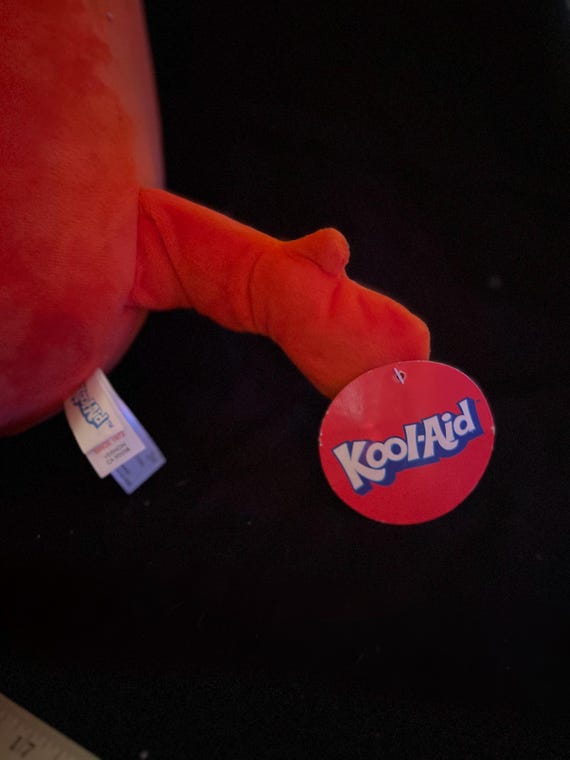 Kool-aid-man/pitcher Plush Stuffed Toy 17” Orange/red by Fiesta