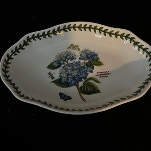 Portmeirion Botanic Garden Hortensien Ovale Servierschale 21 cm neu mit Etikett