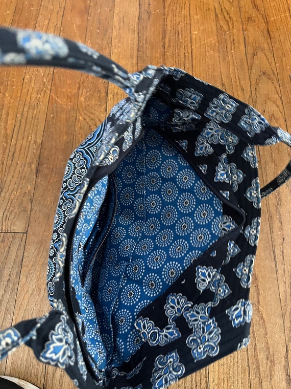 Vera Bradley Angle Tote Bag in "Calypso Blue" Pat… - image 7