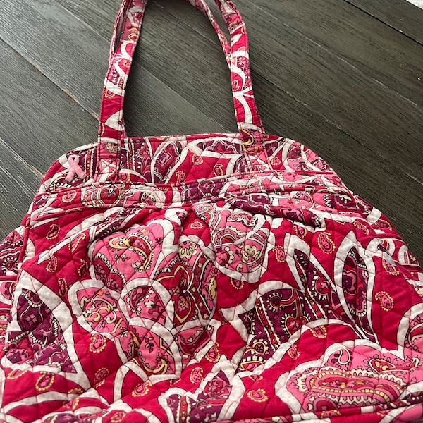 Vera Bradley-Rosy Posies-Sweet Pleat Shoulder Bag/Tote-Retired