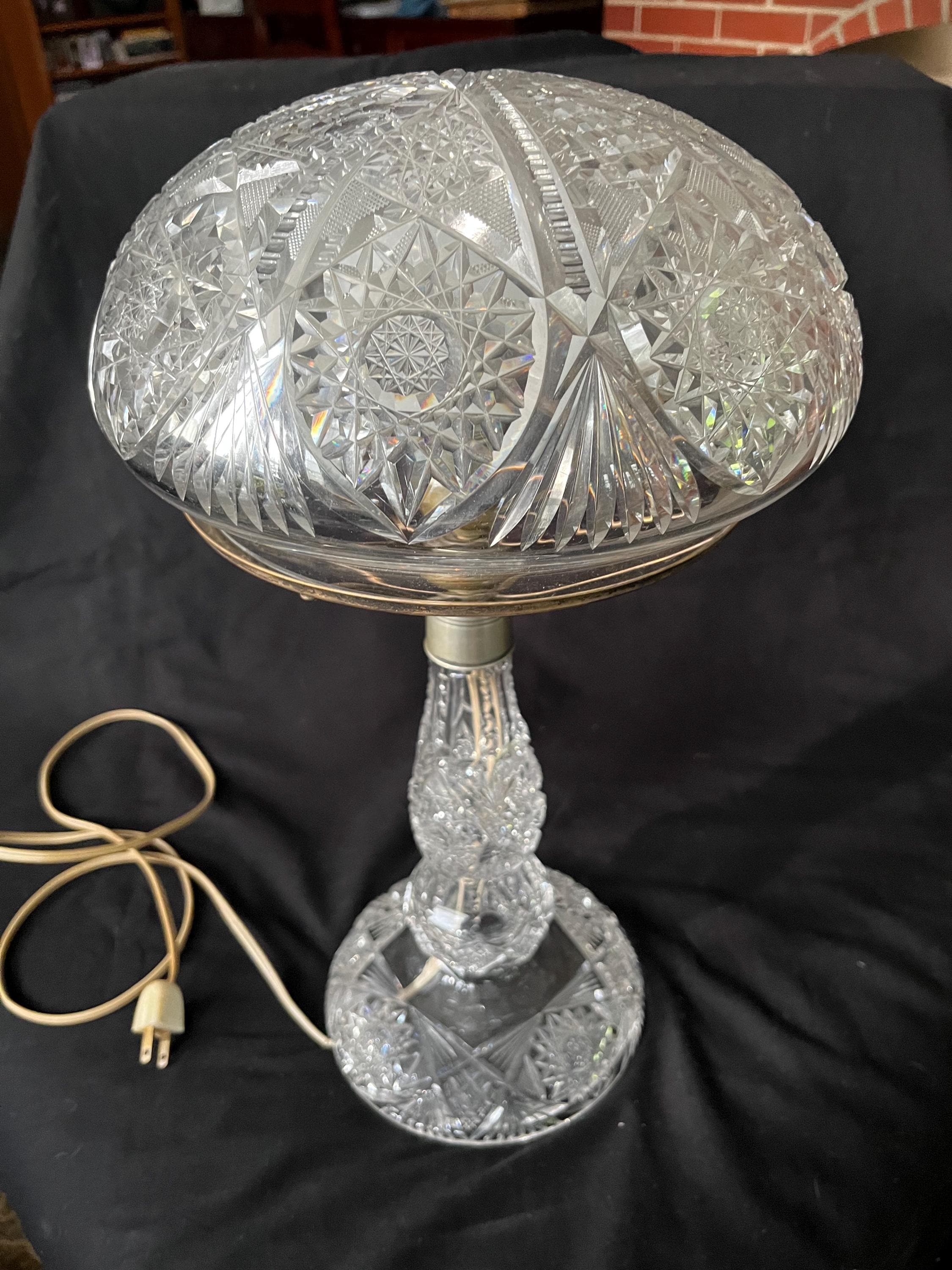 【超希少】ウォーターフォード クリスタル スタンドランプ  超希少】ウォーターフォード☆クリスタルスタンドランプ