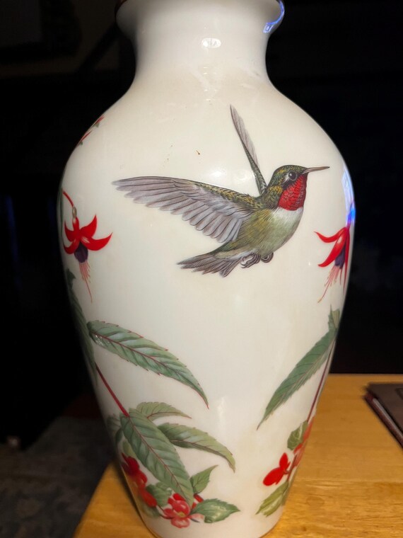 ポーセリン　花瓶　 Franklin Porcelain 555 フランクリンポーセリン フラワーベース - メルカリ