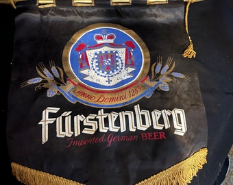 Furstenberg Vintage GRANDE Seda Banner/Bandera Cerveza Alemana Importada