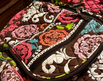 Vera Bradley Floral Mini Backpack - Brown Multi Vera bradley backpack brown - Gem main image 2