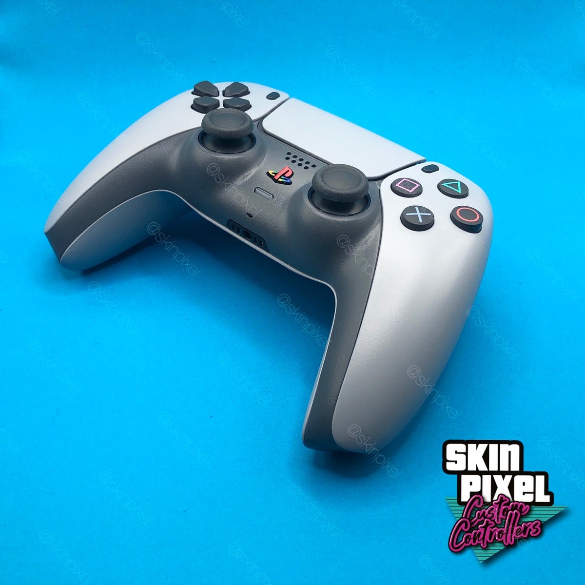 Retro Playstation 1 Inspiriert Skin für PS5, klassisches graues Design  Kompatibel mit Playstation 5 Konsole & Controller Aufkleber Wrap Cover, 3M  Vinyl - .de