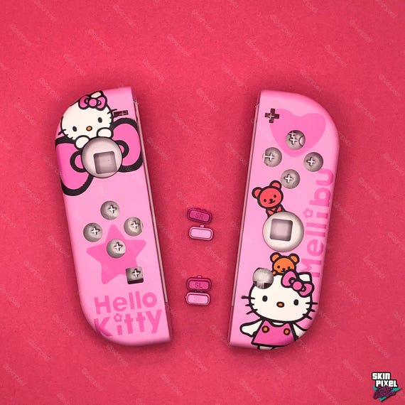 シェル新品】I1 Switch Joy-Con カスタム （キティちゃん