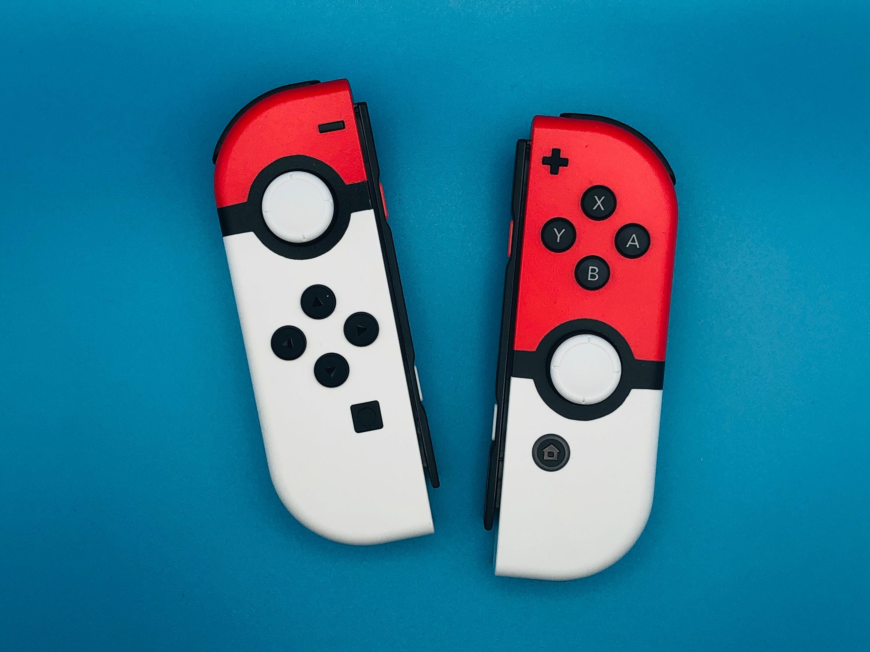 Switch Shell Pokemon Classic Red Pokemon Poke Ball Joy-con Custom DIY Shells for Nintendo ...