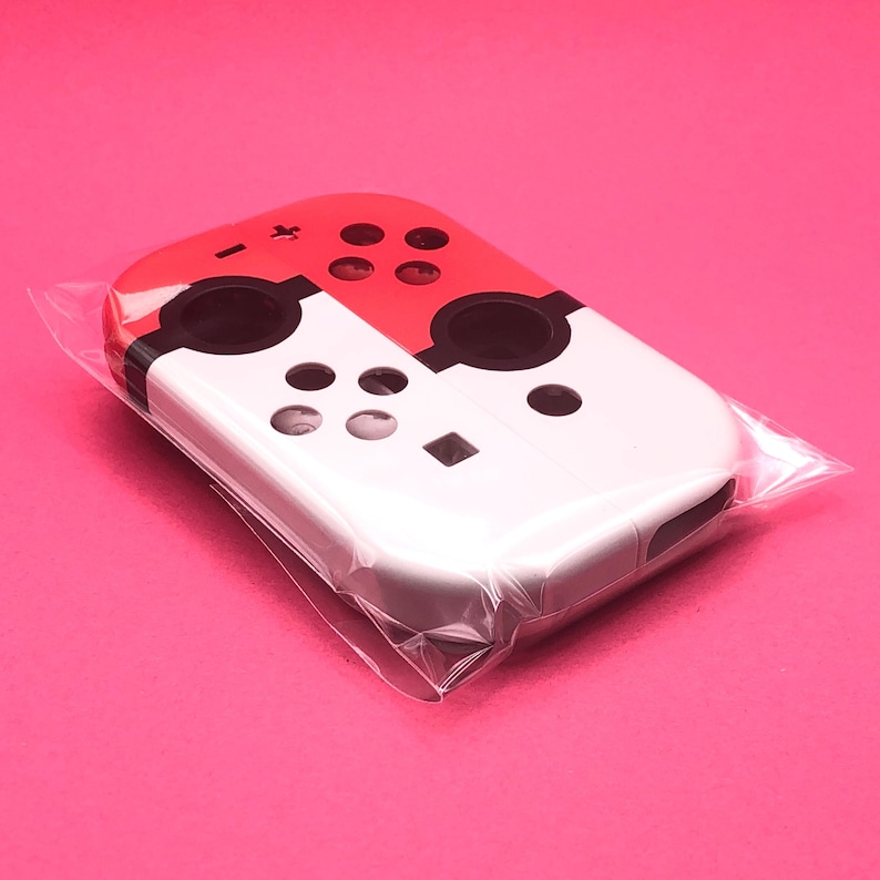 Classic Red Pokemon Poke Ball Joy-con Custom DIY Shells for Nintendo ...