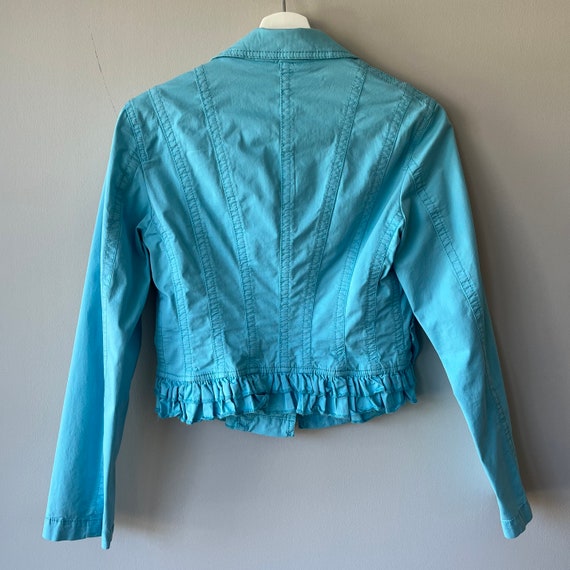 turquoise jacket, y2k jacket, Vintage jacket, blu… - image 3