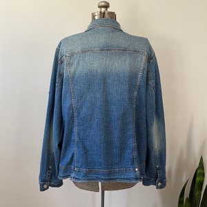 Vintage denim jacket, denim jacket, sports jacket, designer denim jacket, oversized jean jacket, Italian jacket, vintage jean jacket image 3