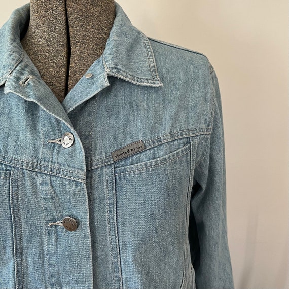 Vintage denim jacket, denim jacket, light wash denim … Gem