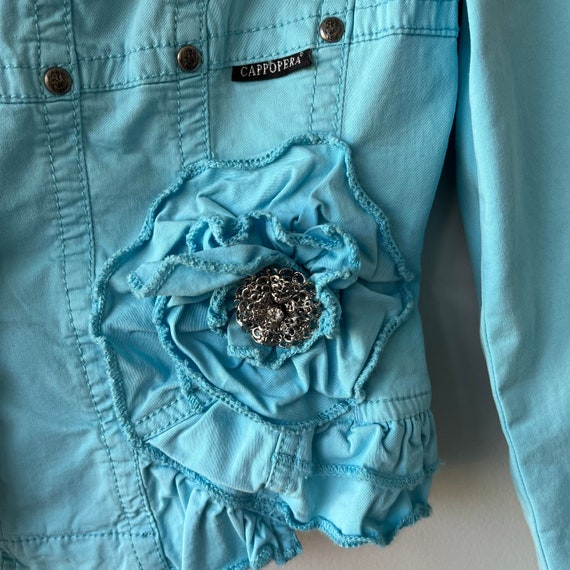 turquoise jacket, y2k jacket, Vintage jacket, blu… - image 5