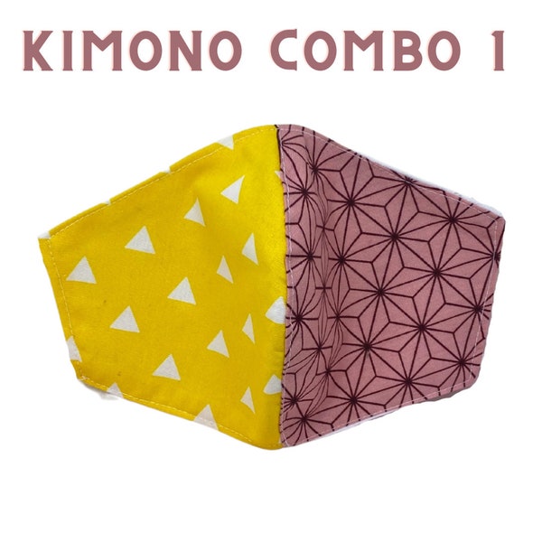 Kimono Combo Mix and Match Anime Facemasks