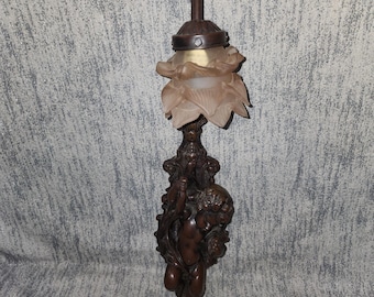 Vintage Italian Art Nouveau Cherub Wall lamp