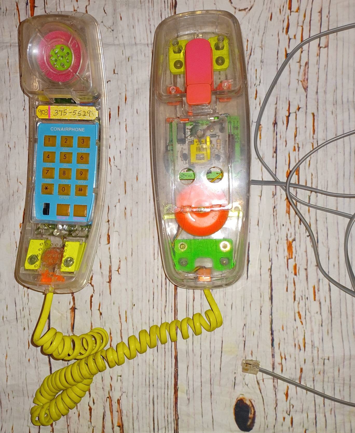 Vintage 80s/90s Conair Phone Clear Landline Telephone Etsy