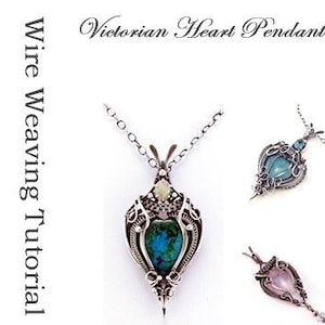 Victorian Heart Pendant Tutorial - Digital Download