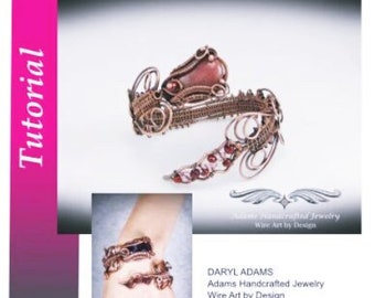 Serpentine  Wire Wrap Weave Bracelet Jewelry Tutorial - Digital Download