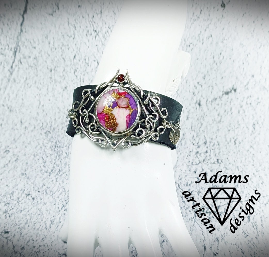 Raerwe Oath-bane Purple Mohave Turquoise Pink Opal Sterling