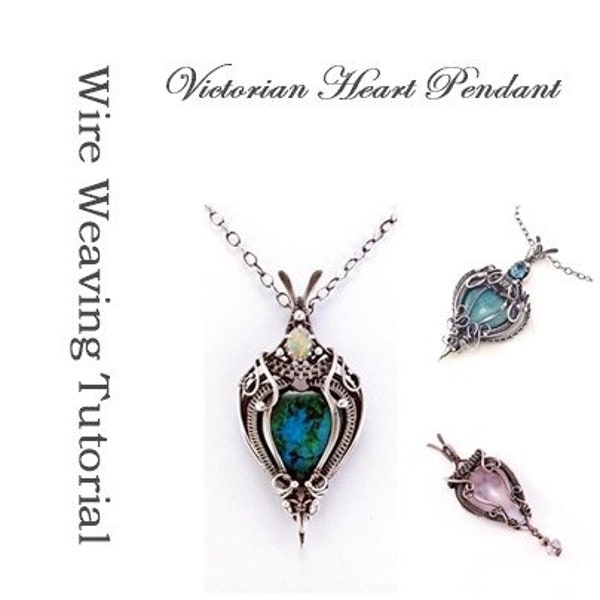 Victorian Heart Pendant Tutorial - Digital Download