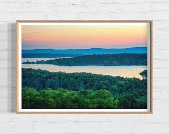 Branson Missouri Table Rock Lake Print, Ozark Mountain Print, Midwest Landscape Photos, Missouri Landscape Prints, Lake Wall Art, Lake Print